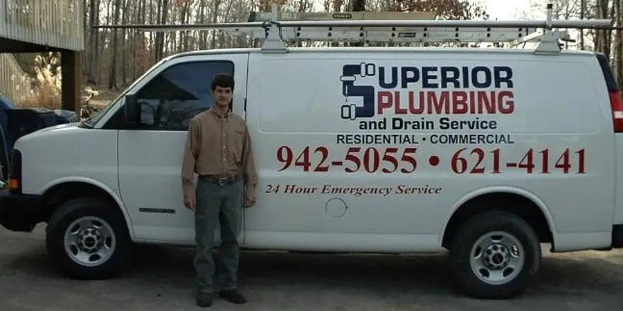 Master Plumber Robert Polk with a Superior Plumbing van