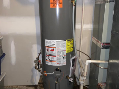 Natural Gas Water Heater Installed