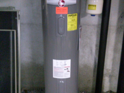 Installing a new water heater 