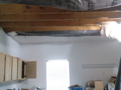 A busted copper pipe repair in Homewood, Al