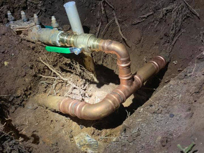 Copper water line replaced