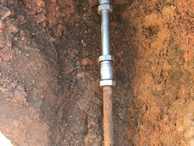 Galvanized water service repair