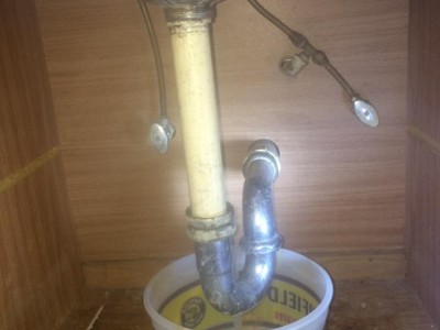 Leaking basket strainer and p trap