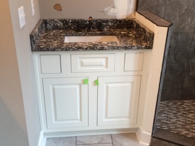 Plumbing fixtures installed