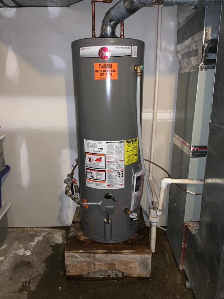 Natural Gas Water Heater Installed
