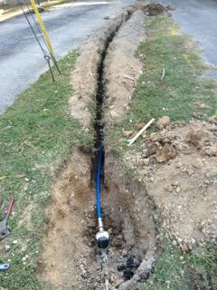 Water line replacement in Helena, Alabama