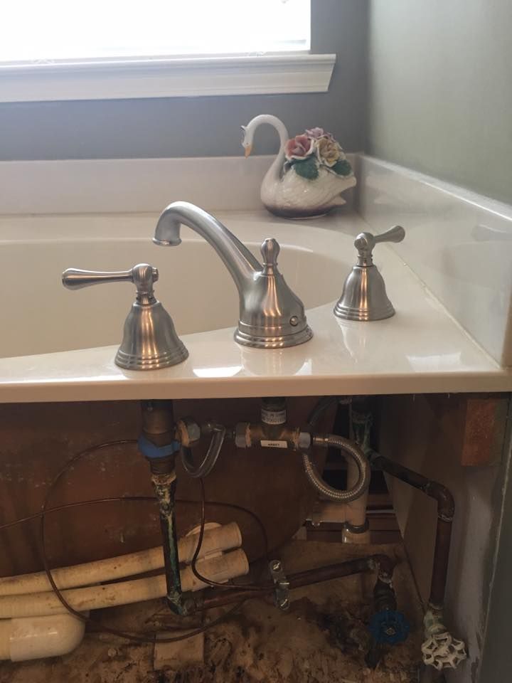 Installed a Delta Roman Bathtub Faucet