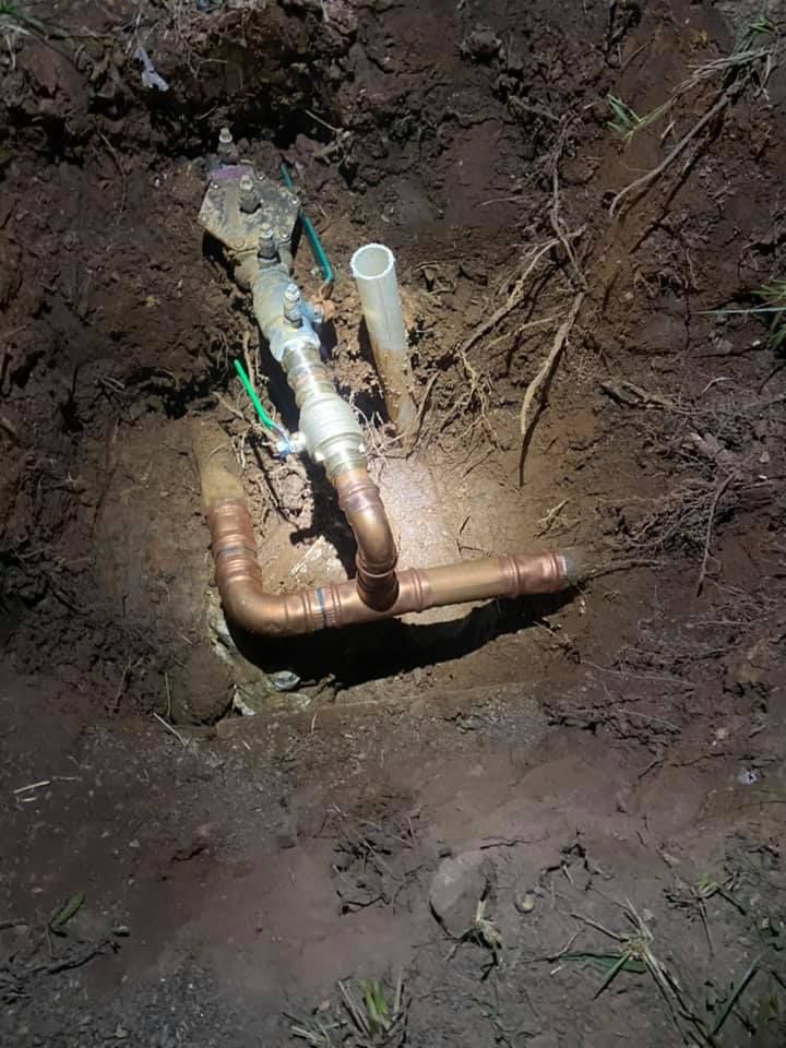 Copper water line replaced