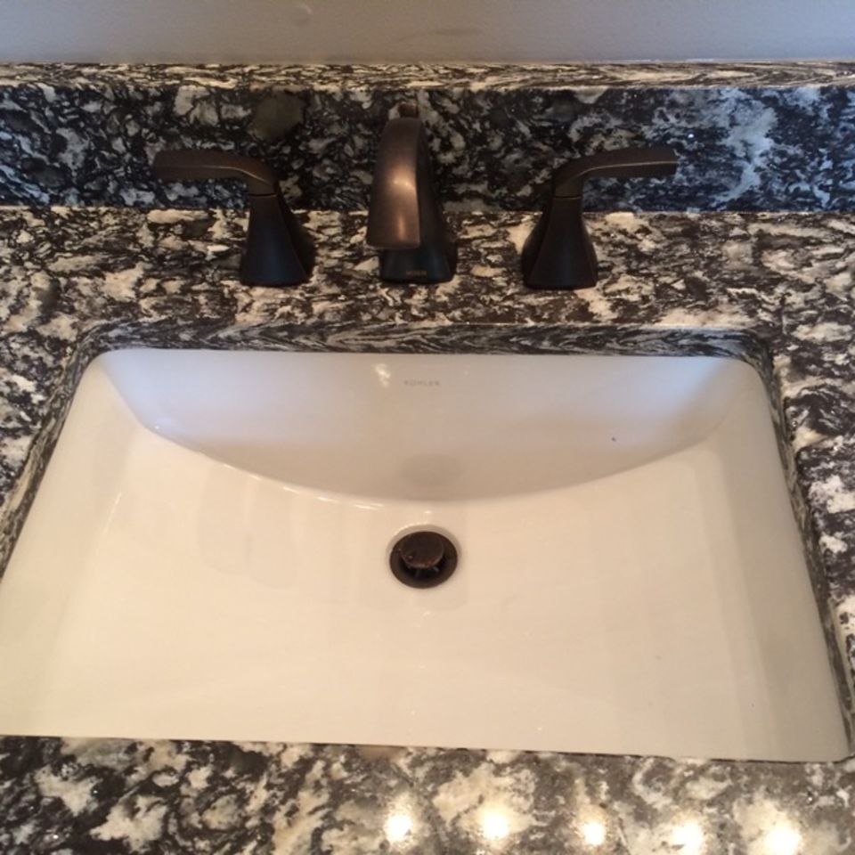 Plumbing fixtures installed